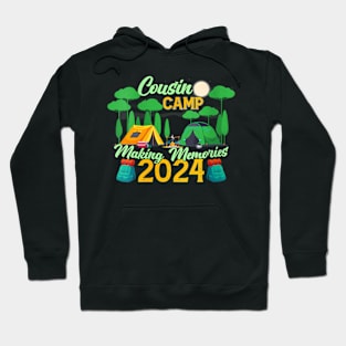 Womens Cousin Camp Making Memories Summer Vacation Family 2024 Hoodie